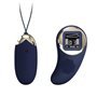 Ovo vibratório Mina com tela digital azul com controle remoto