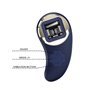 Ovo vibratório Mina com tela digital azul com controle remoto