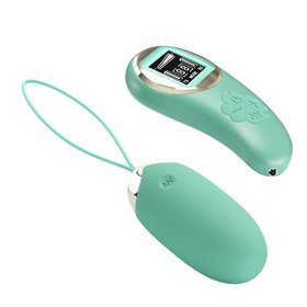 Ovo vibratório Mina com tela digital verde de controle remoto