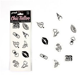 Conjunto de 10 tatuagens temporárias da coleção Candy