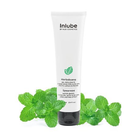 Lubrificante à base de água de hortelã-pimenta Inlube 100ml
