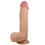 Vibrador realista com pele deslizante 23,4 cm