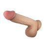 Vibrador realista com pele deslizante 23,4 cm
