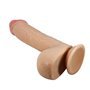 Vibrador realista com pele deslizante 23,4 cm