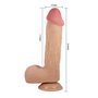 Vibrador realista com pele deslizante 23,4 cm