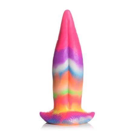Língua de unicórnio Vibrador Língua que brilha no escuro 8.4