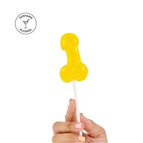 Pirulito de pênis sabor Piña Colada com álcool