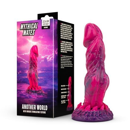Outro Mundo Vibrador Rosa e Roxo 22,4 cm - 8,8