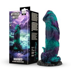 Vibrador Libélula Roxo e Verde 22,6 cm - 8,9