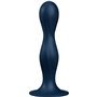 SATISFYER - DILDO DOUBLE BALL-R SILICONE AZUL