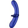 SATISFYER - DILDO DE CRISTAL DUPLO AZUL