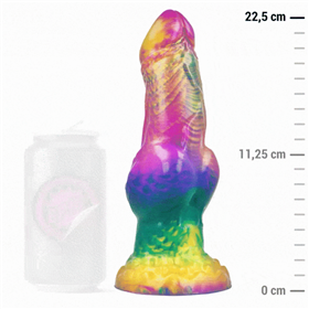 EPIC - IRIS DILDO COM TESTÍCULOS DE PRAZER ARCO-ÍRIS
