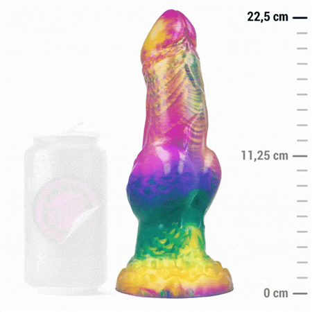 EPIC - IRIS DILDO COM TESTÍCULOS DE PRAZER ARCO-ÍRIS