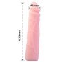 BAILE - DILDO DE SILICONE REALÍSTICO COM TOQUE DE PELE 23 CM