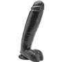 GET REAL - DILDO 25,5 CM COM BOLAS PRETO