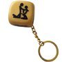 DIABLO PICANTE - LLAVERO DADO DORADO CON POSTURAS