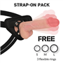 ROCKARMY - ARNÊS + ROTADOR E VIBRADOR HAWK 22 CM -O- 4.6 CM