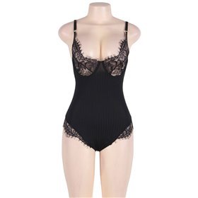 SUBBLIME - QUEEN PLUS PELUCHE COM CLEARS E FRINGES PRETO