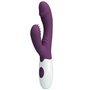 PRETTY LOVE - ANDRE VIBRADOR COELHO E ESTIMULADOR DE PONTO G ROXO