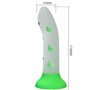 PRETTY LOVE - DILDO MÁGICO NIGHTFALL SEM VIBRAÇÃO VERDE LUMINOSO