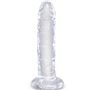 KING COCK - CLEAR PÊNIS REALÍSTICO 15.5 CM TRANSPARENTE