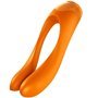 SATISFYER - VIBRADOR DE DEDO CANDY CANE LARANJA