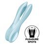 SATISFYER - VIBRADOR THREESOME 1 AZUL