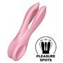 SATISFYER - VIBRADOR THREESOME 1 ROSA