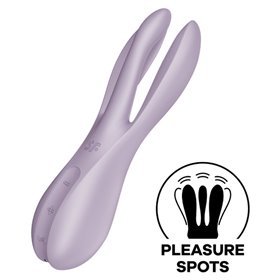 SATISFYER - VIBRADOR THREESOME 2 VIOLETA