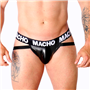 MACHO - MX25NC JOCK COURO PRETO XL