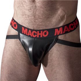MACHO - MX25RC JOCK COURO VERMELHO S
