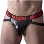 MACHO - MX25RC JOCK COURO VERMELHO L
