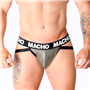 MACHO - MX27GR JOCK COURO CINZA BEGE M