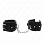 KINK - RETENÇÕES DE PULSO COM FIVELA DE RHINESTONE PRETO AJUSTÁVEIS 25-32 CM X 5,5 CM