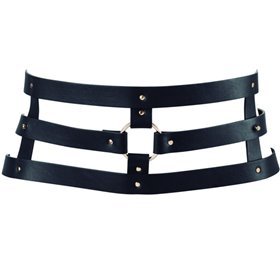 BIJOUX - INDISCRETS MAZE BELT COM ALA - PRETO