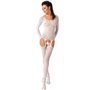 PASSION - WOMAN BS055 BODYSTOCK BRANCO TAMANHO ÚNICO