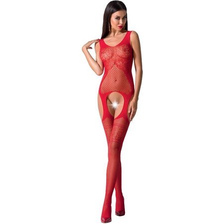 PASSION - WOMAN BS061 BODYSTOCK VERMELHO TAMANHO ÚNICO