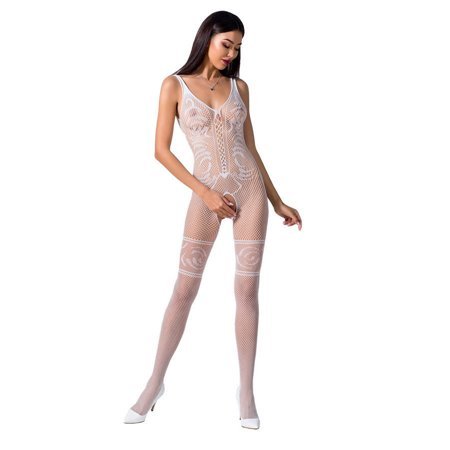 PASSION - WOMAN BS069 BODYSTOCK BRANCO TAMANHO ÚNICO