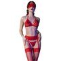CHILIROSE - CR 4467 CONJUNTO QUATRO PEAS VERMELHO S/M