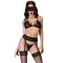 CHILIROSE - CR 4467 CONJUNTO QUATRO PEAS PRETO S/M