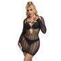 SUBBLIME - 952464 VESTIDO DE REDE PRETA TAMANHO ÚNICO