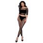 CHILIROSE - CR 4647 TOP E LEGGINS PRETO S/M