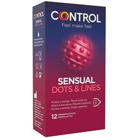 CONTROL - PONTOS E LINHAS SENSUAIS PONTOS E ESTRIAS 12 UNIDADES