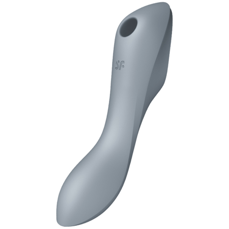 SATISFYER - VIBRADOR DE PULSO DE AR CURVY TRINITY 3 CINZA