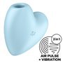 SATISFYER - CUTIE HEART ESTIMULADOR DE PULSO E VIBRADOR DE AR AZUL