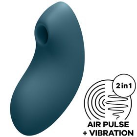 SATISFYER - ESTIMULADOR E VIBRADOR DE PULSO DE AR VULVA LOVER 2 AZUL