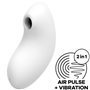 SATISFYER - ESTIMULADOR E VIBRADOR DE PULSO DE AR VULVA LOVER 2 BRANCO