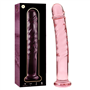 NEBULA SERIES BY IBIZA - MODELO 16 DILDO VIDRO BOROSILICADO ROSA 18.5 CM -O- 3 CM