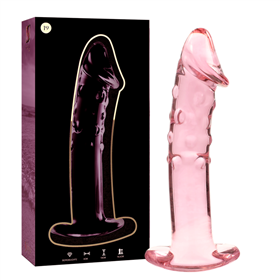 NEBULA SERIES BY IBIZA - MODELO 19 DILDO VIDRO BOROSILICADO ROSA 18.5 CM -O- 4 CM