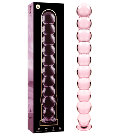 NEBULA SERIES BY IBIZA - MODELO 22 DILDO VIDRO BOROSILICADO ROSA 21.5 CM -O- 2.5 CM
